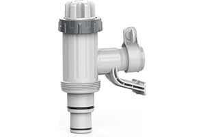 SUMMERBUDDY Pool Hose Adapter for Above Ground Swimming Pool, Pool Replacement Parts with Plunger Valve and Pool Pipe Holder Compatible with Intex/Bestway/Stock Tank Pool, Pool Pump Parts