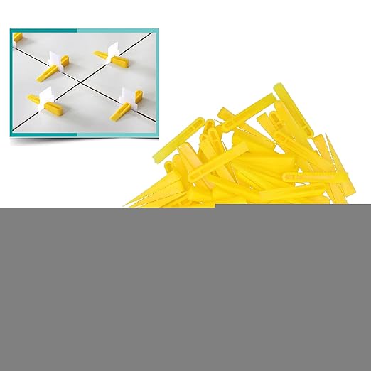 Tile Wedges, 100 Pcs Yellow Tile Leveling System, Paving Tile Locator