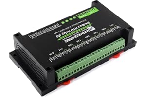 Waveshare Industrial Modbus RTU 8-Ch Relay Module (D) with Digital Input and RS485 Interface, Multi Isolation Protection Circuits, 7~36V Power Supply