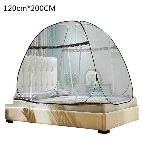 TUANMEIFADONGJI Tragbares Anti-Moskito-Zelt Pop-Up-Moskitonetz für Betten Anti-Moskito-Bisse Klappbare Jurtekuppel-Netze mit 