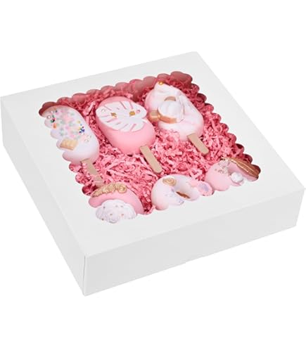 VGOODALL 15PCS Cake Boxes, 10x10x5 Inches White Nigeria - View #4