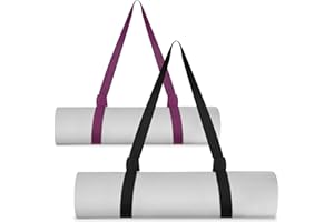 Yoga Mat Strap, Adjustable Yoga Thick Shoulder Strap for Carrying Yoga Mats, Durable Stretching Strap Cotton Yoga Band Portab