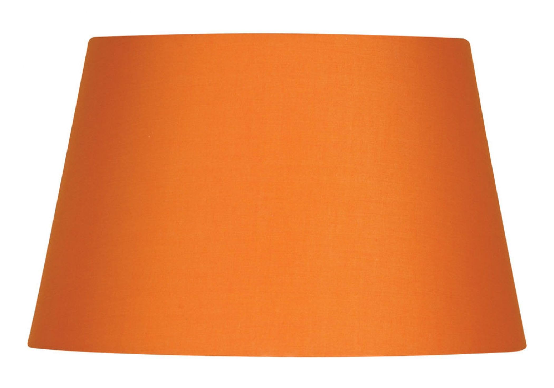 Oaks Lighting S901/12 ST Cotton Drum Shade, 12-inch, Satsuma, Fabric, Orange