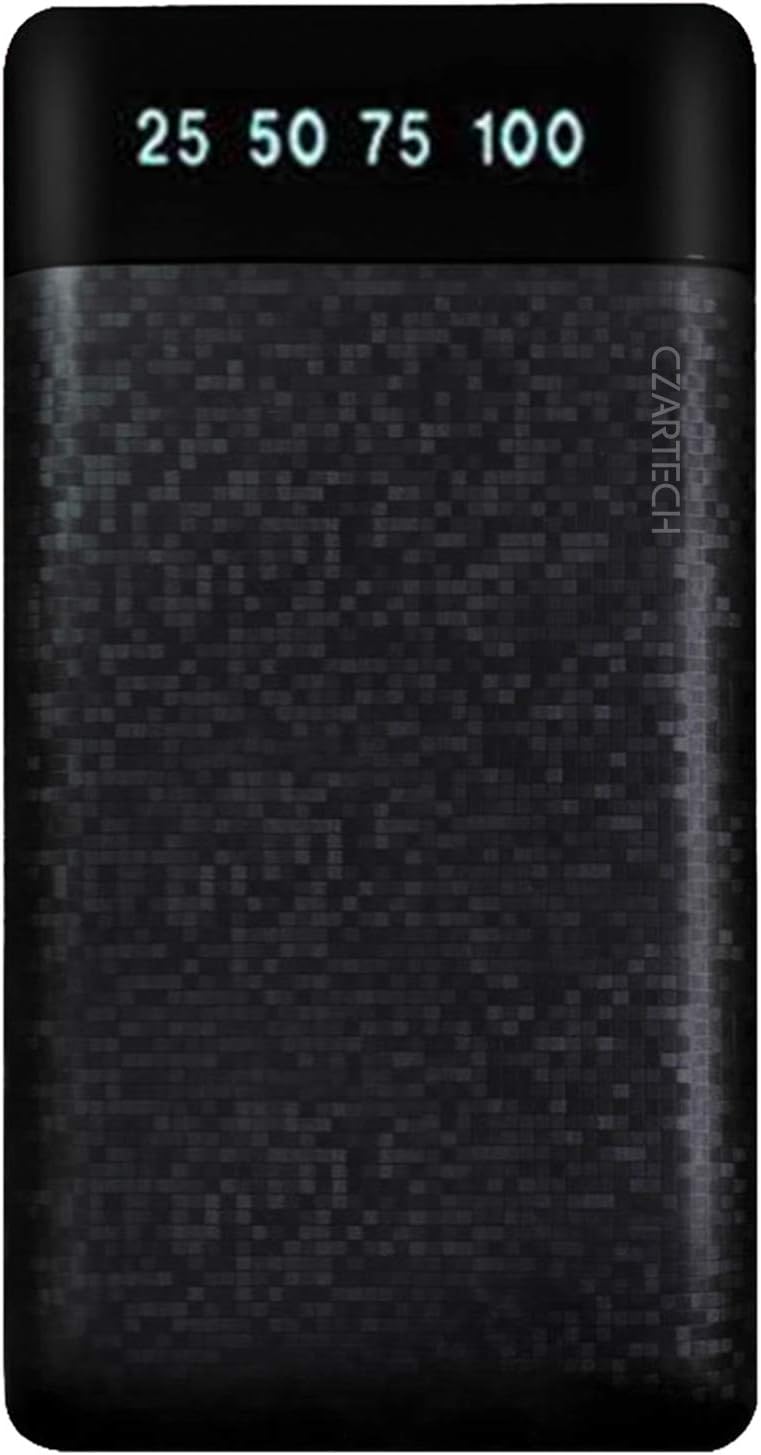 CZARTECH Matrix Slim Pocket Size 10000 mAh Power Bank with Dual USB Ports (Weight: 210gm) - 1Yr Warranty