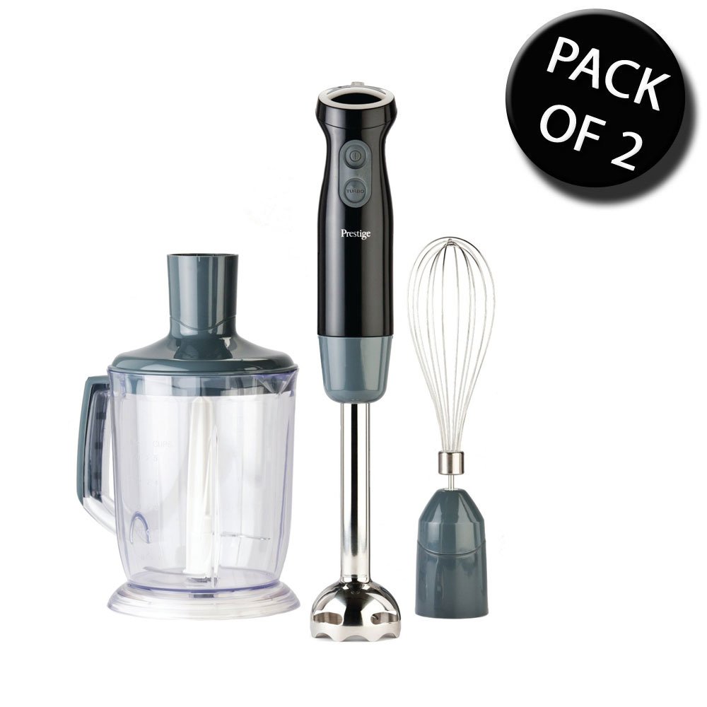2x Prestige 56606 ECO 3 in 1 MultiTool Hand Blender 700W Black