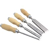 Narex Bevel Edge Chisel Set with Wooden Handles, Set of 4 pcs