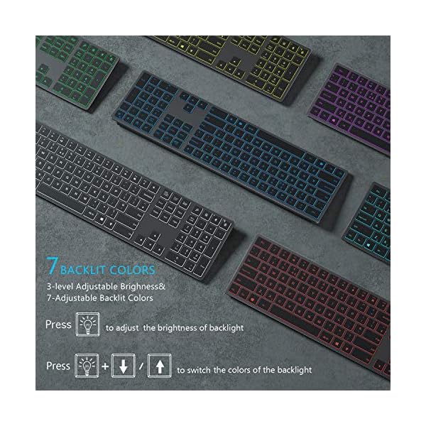 Bluetooth-Backlit-Keyboard-Jelly-Comb-Wireless-Backlight-Rechargeable-Keyboard-Qwerty-UK-Layout-for-ComputerLaptop-with-Windows-System-Space-Gray Bluetooth Backlit Keyboard, Jelly Comb Wireless Backlight Rechargeable Keyboard Qwerty UK Layout for Computer/Laptop…