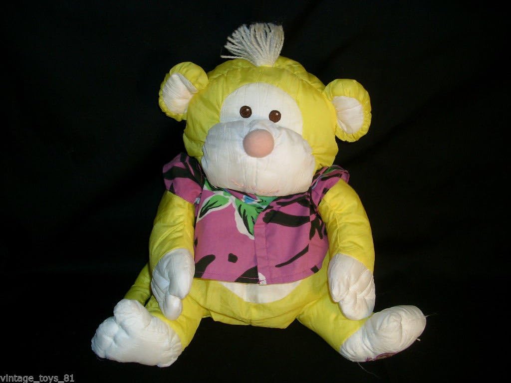 Puffalump Yellow Monkey Very Rare Wild Vintage