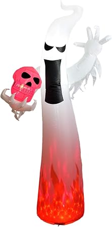 Amazon Com Dreamone 9 Foot Halloween Inflatable Flashing Flame