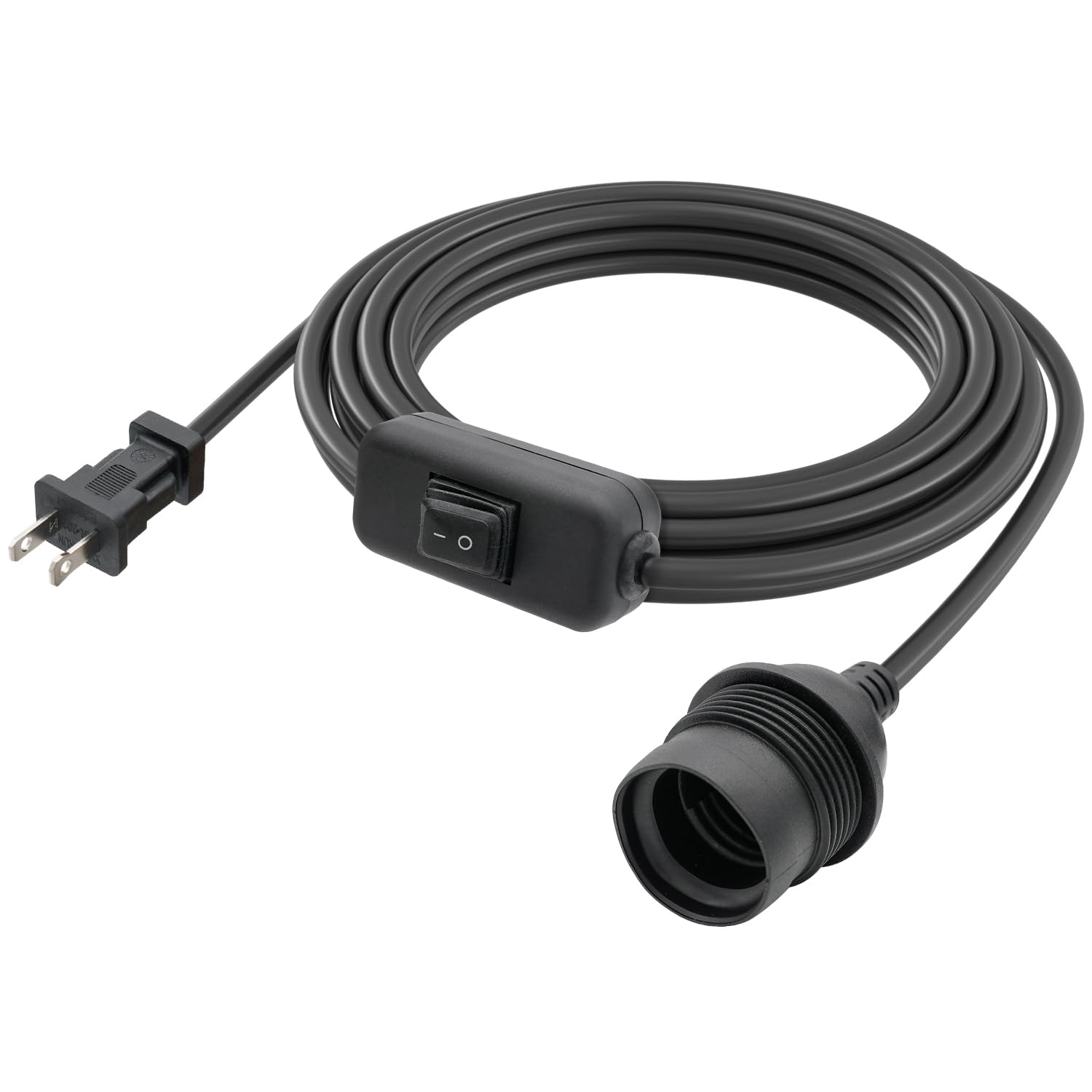 Photo 1 of FIRMERST E27 Waterproof Pendant Light with Wire On/Off Switch- IP44 Rated for Outdoor Lighting 15 Feet, Black