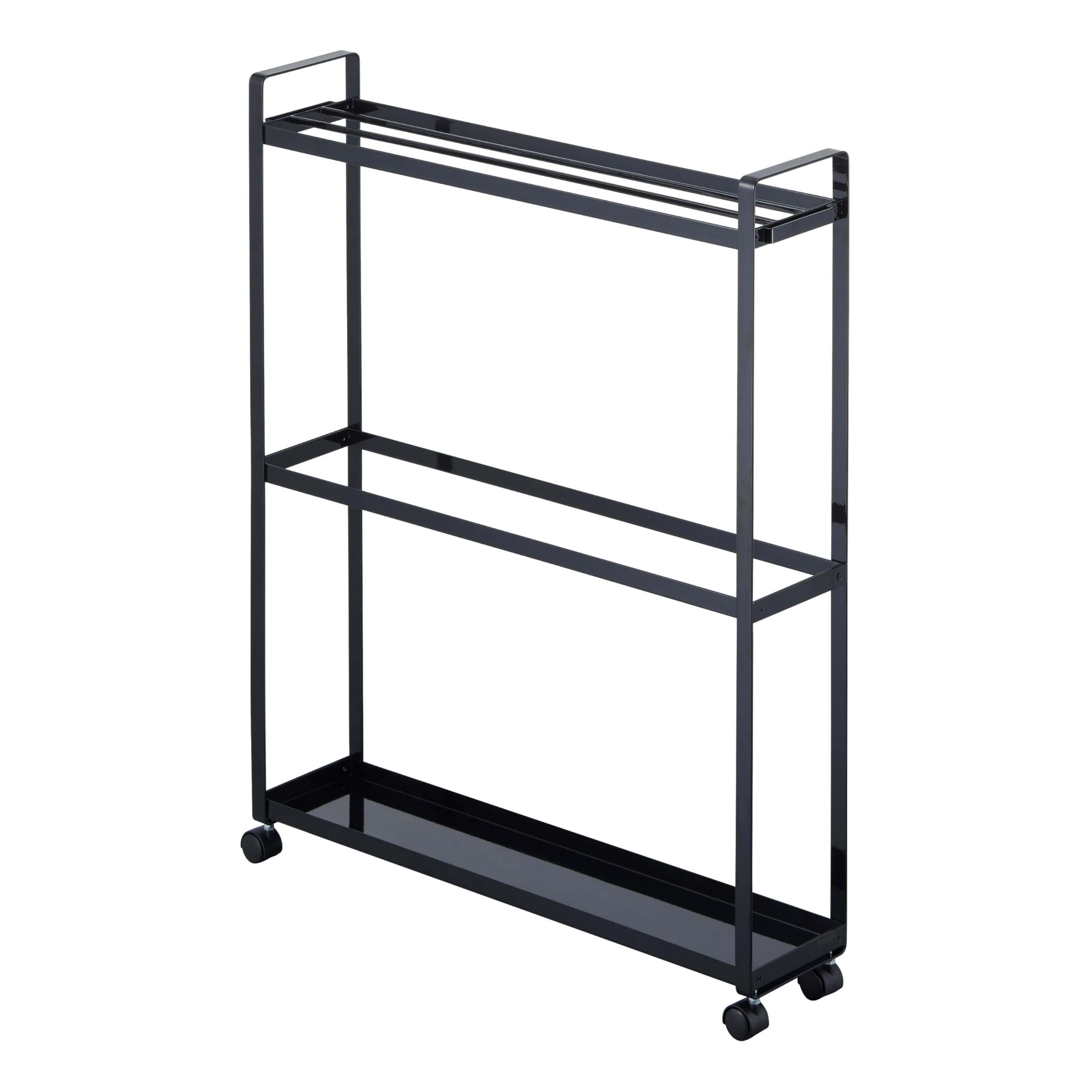 Photo 1 of YAMAZAKI home 4293 Towel Rack and Bath Cart-Rolling Bathroom Storage Organizer, One Size, Black
