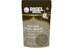 Rigel Spices | Pearl Millet | 2lbs resealable pack | Kambu | Non GMO | Gluten Free | Rich in fiber