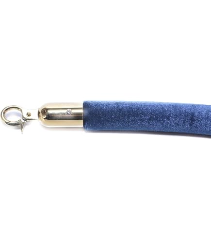 thumbnail image 2 of Burgundy Velour Rope - 72" Decorative Stanchion Rope With 1.5" Diameter & Mirror Finish 2 of 11