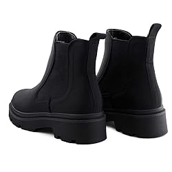 JABASIC Women Lycra Chelsea Boots Low Heel Elastic