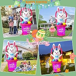 Danxilu Easter Inflatables Decorations, 7 Foot Blow