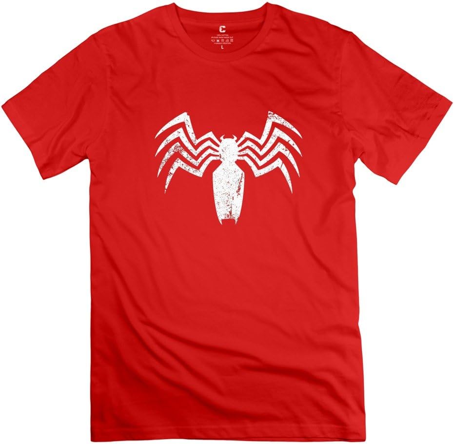 TTshirts Men's T-shirt Black Spider Size M Red