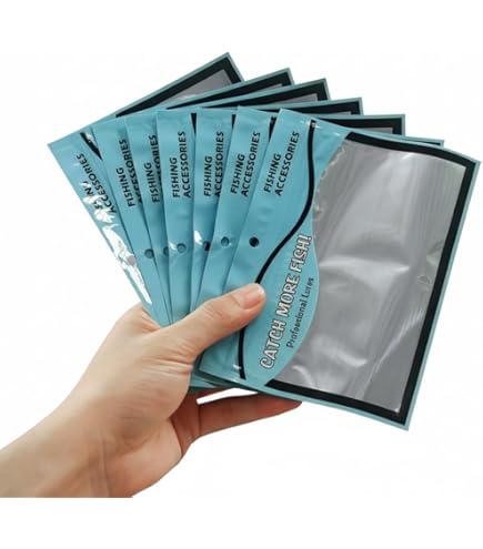 100 Pack Soft Plastic Baits Bags 8.8