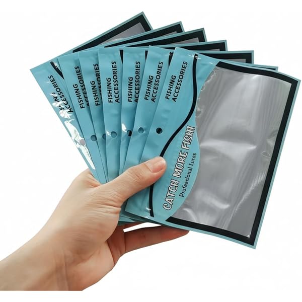 bags for fish hooks Amazon.com: PZRT 20pcs Plastic Soft Bait Bags Portable Self Seal Fishing  Hook Package Storage Bags, Blue : Sports & Outdoors