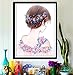 Paint-by-Numbers Kits for Adults - 5D Diamond Painting Embroidery Set, if Framed, Dimensions 24cm x 34cm, for Beginners, Flower Girl Home Wall Decoration