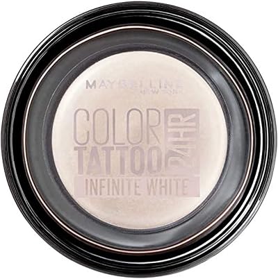 Maybelline Eyestudio 24HR Color Tattoo Gel-Cream Eyeshadow 45 Infinite White