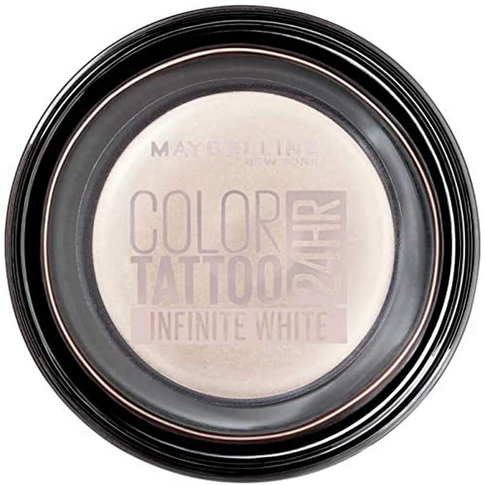 Maybelline Eyestudio 24 Hour Color Tattoo Gel-Cream Eyeshadow, 45 Infinite White — image 1