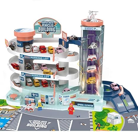 Garage Toy Automobile Parking Building 