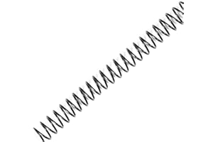 TOTiyea 100 Pack Plastic Spiral Binding Coils, 10mm(3/8") Binding Spirals, 75 Sheet Capacity, 4:1 Pitch, Black