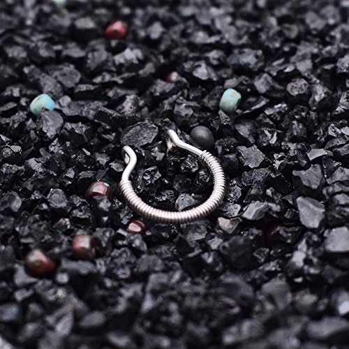 No Piercing Body Ring Handmade Jewelry Winding Surface Punk Charm Circular Tiny Fake Piercing Nose Ring