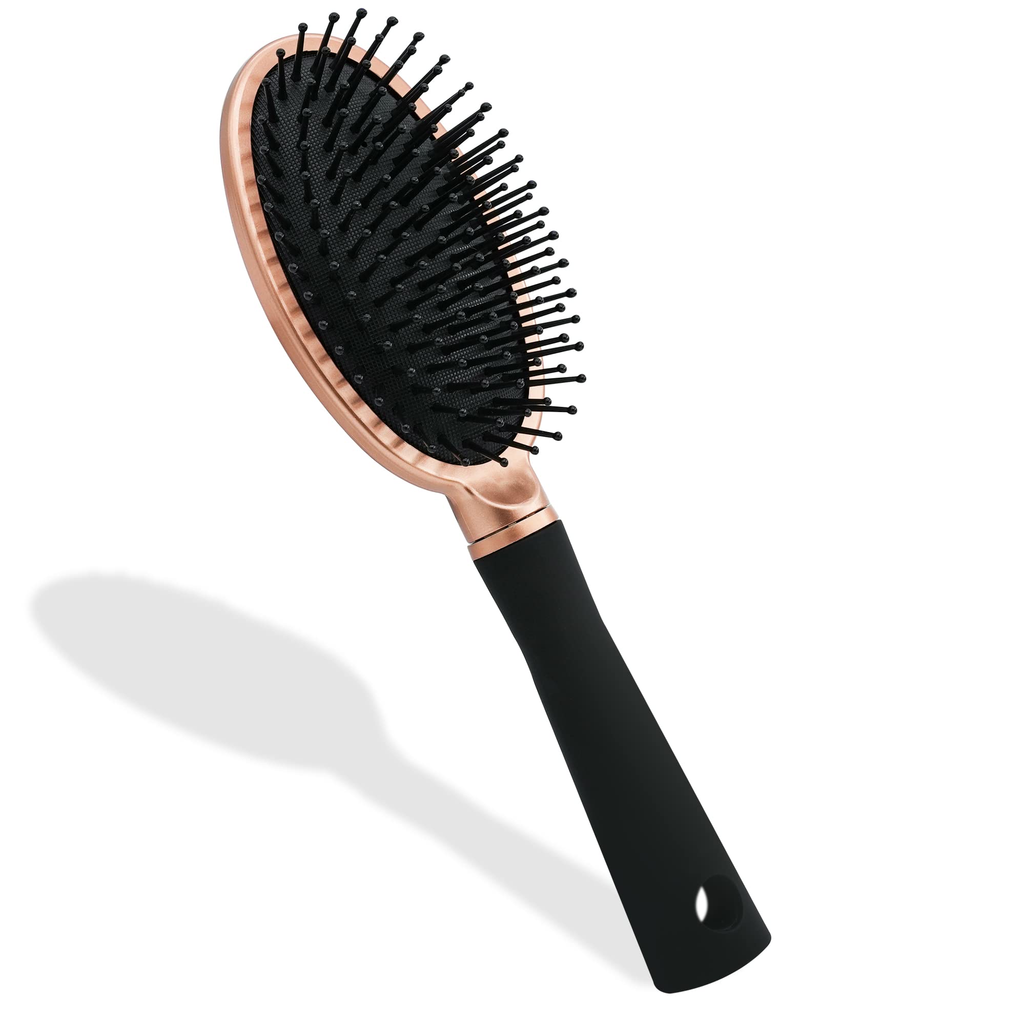 Elodyunhc Hair Brush - Detangling Air Cushion Hairbrush for Wet & Dry Hair, All Hair Types - Straight, Curly, Men and Women - Black