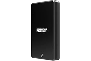 Fantom Drives Extreme 2TB External SSD - 2800MB/s, Thunderbolt 3 and 4, USB Type-C, Aluminum, 3D NAND TLC, TB3X-2300N2TB