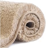 Non Slip Bath Mat Thickened Ultra Soft 50x80cm Beige