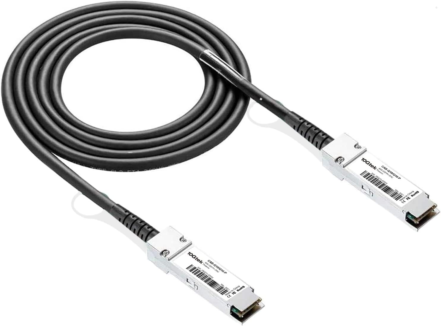 10Gtek® for Cisco QSFP-H40G-CU5M, 40Gb/s QSFP Direct-attach Copper Cable, Passive Twinax Cable, 5-meter