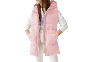 Meikulo Girls Lightweight Puffer Vest Casual Stand Collar Sleeveless Jacket Kids Hooded Quilted Gilet With Pockets
