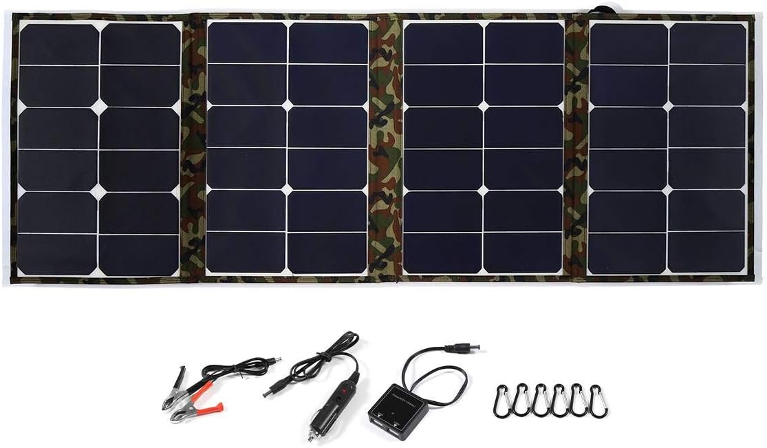 250W Foldable Solar Panel Camouflage Backpack Portable Folding Solar Panel Charger Sunpower Battery Charger Dual USB Port