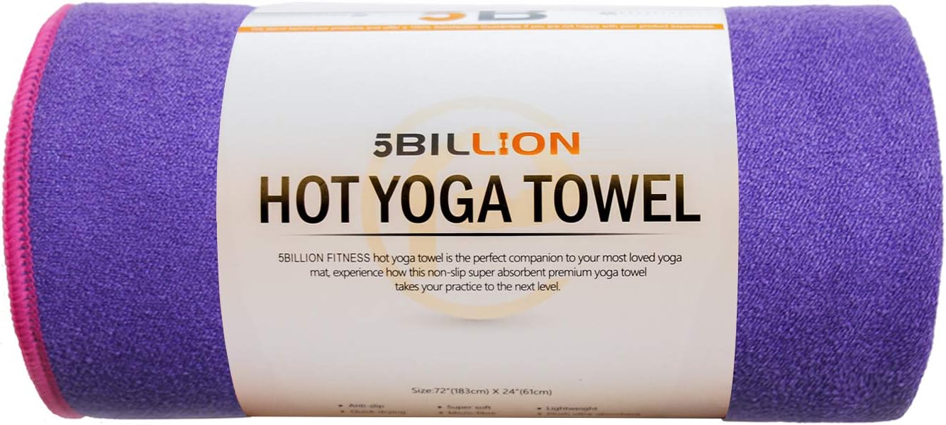 5BILLION Microfibra Toalla de Yoga - 183cm x 61cm - Hot Toalla de ...