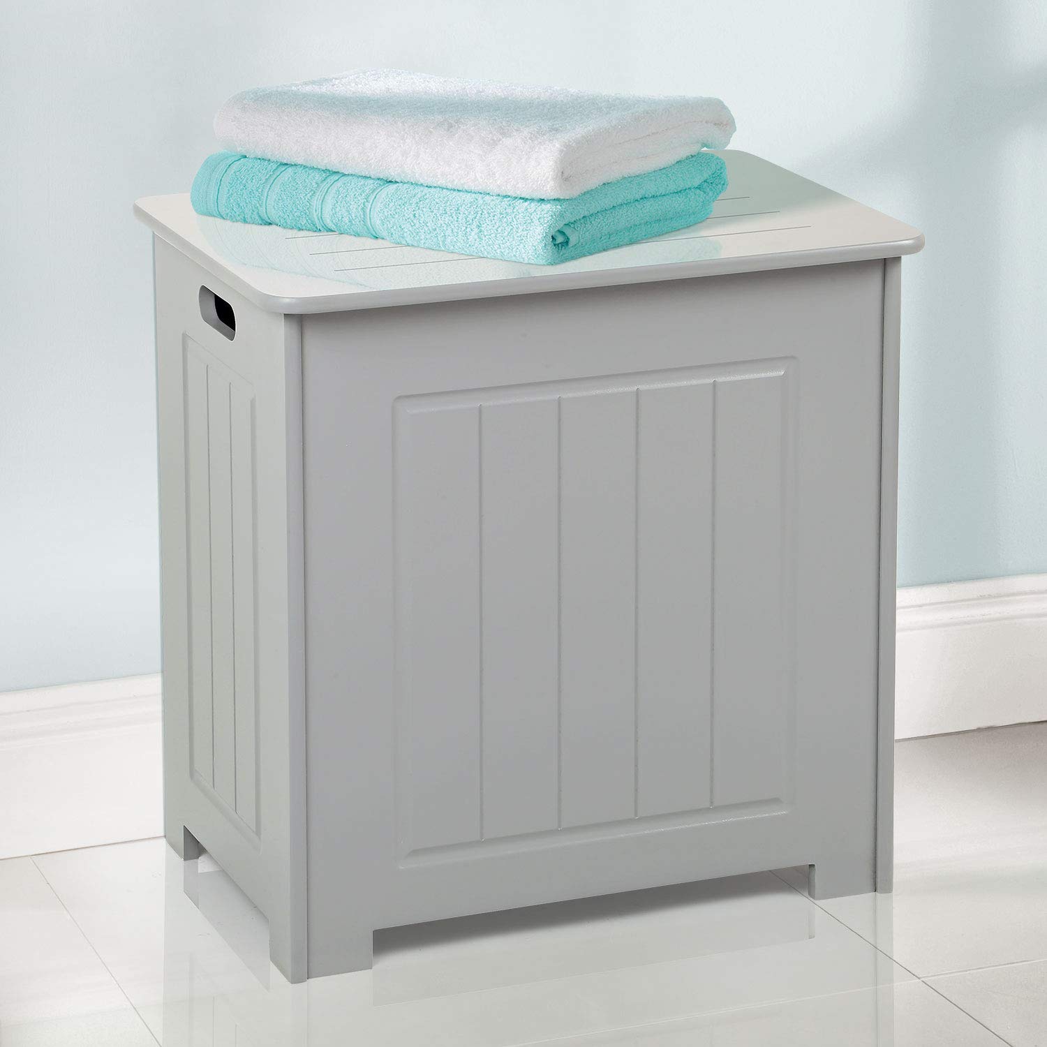 Taylor & Brown® Grey Wooden Bathroom Laundry Storage Cupboard