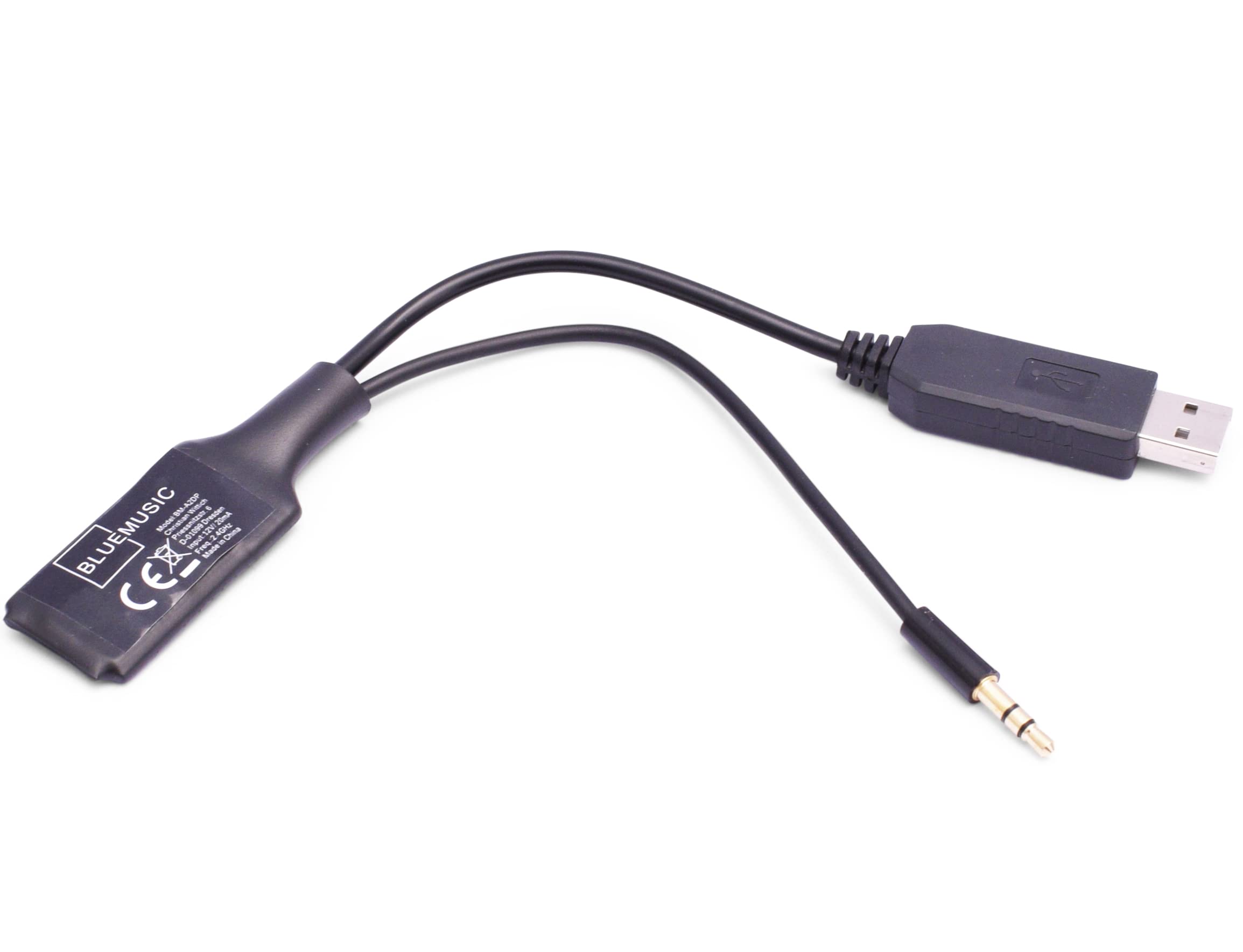BlueMusic Bluetooth Audio Adapter Compatible with BMW E60 E90 E81 E87 X5 E70 Z4 E89 USB/AUX