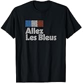 Retro France Soccer Shirt 2018 French Flag Allez LES Bleus T-Shirt