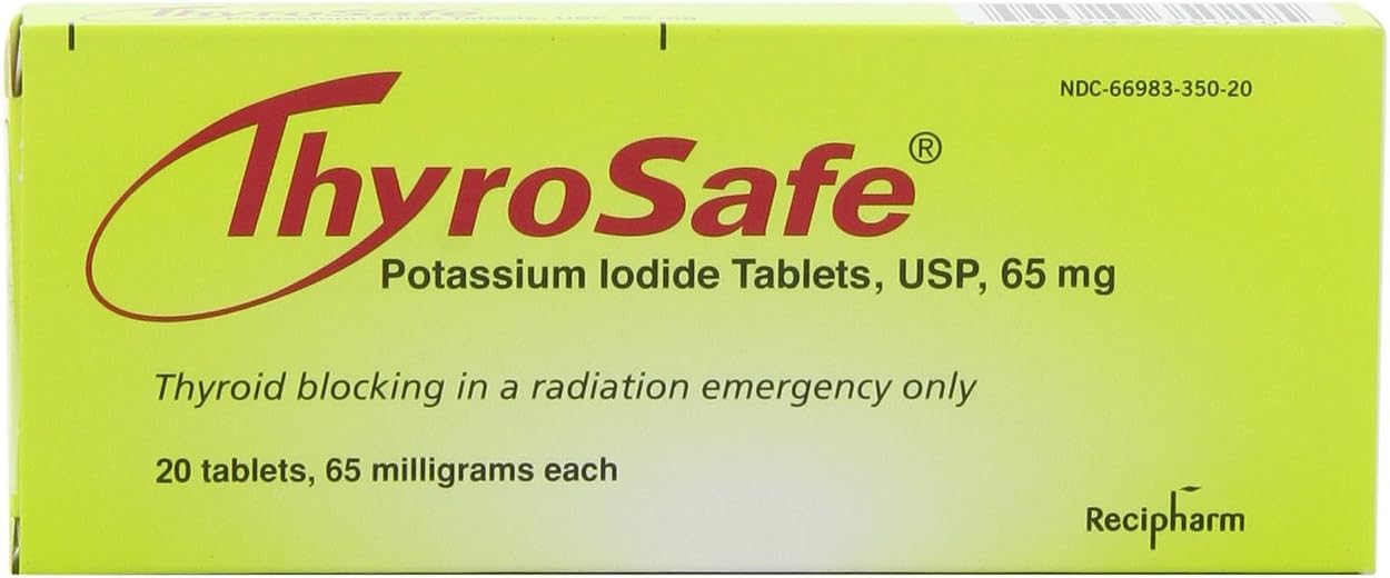 Thyrosafe Potassium Iodide Tablets, 65 Mg, 20-Count: Health & Personal Care