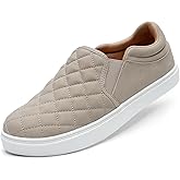 STQ Slip On Shoes for Women Fashion Sneakers Elees Quilted 2.0 Comfort Casual Fall Loafers