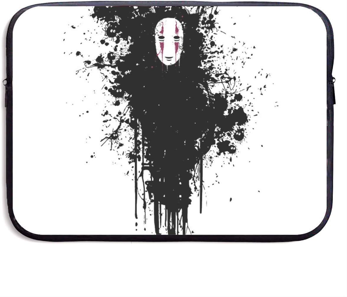 Laptop Sleeve Bag Spirited Away No Face Man Tablet Briefcase Ultraportable Protective Canvas for 13 Inch MacBook Pro/MacBook Air/Notebook Computer