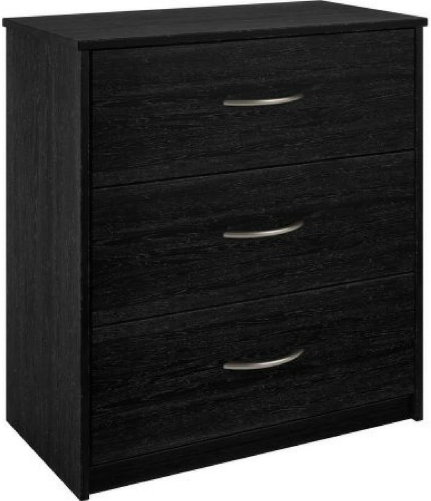 Amazon.com: Mainstays 3-Drawer Dresser (Black Oak): Kitchen & Dining