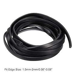 uxcell U Channel Edge Trim, 14.8ft Length Rubber
