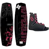System &amp; Hyperlite New Women's Wakeboard Complete Packages System Bindings Fit Boot Sizes 6-10 (135 cm)