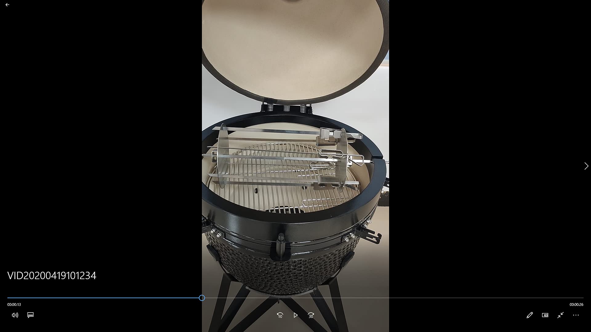 YNNI KAMADO Stainless Steel Skewer Rotisserie Accessory set for TQKJZ20/21 TQSR2021