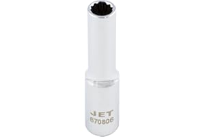 JET - 1/4-Inch Drive, mm, Point, Metric Chrome Socket