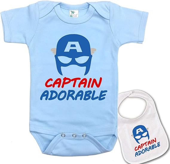 captain america baby onesie