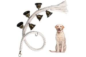 LANEDO Door Bells for Potty Training,Dog Door Bells for Door,Hanging Dog Doorbells for Dogs,Puppy Supplies for Pets with 6 Extra Loud Bells,Premium Quality Doggy Cat Dog Pet Supplies to Ring to Go Outside