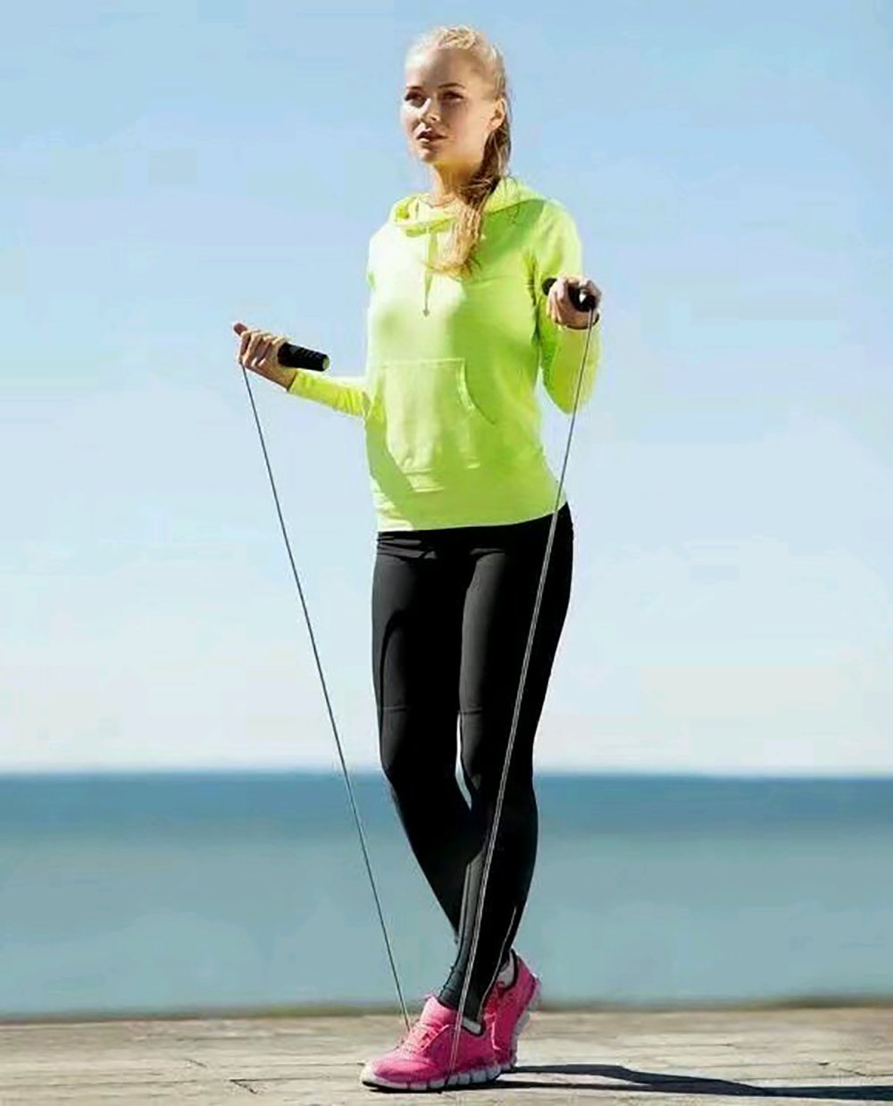 Pevor Aerobic Exercise Boxing Skipping Jump Rope Adjustable Bearing Speed Fitness Skipping Rope