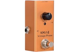 LOTMUSIC Kmise Vintage Phase Electric Guitar Effects Pedal Mini Single Type DC 9V True Bypass